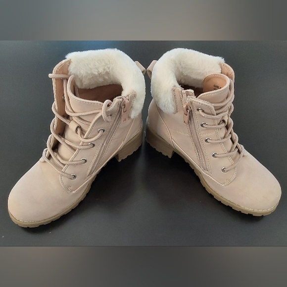 Report Railey Cozy Kids' Tan Faux Fur-Lined Boots / Girl's Size 1 - Picture 3 of 9